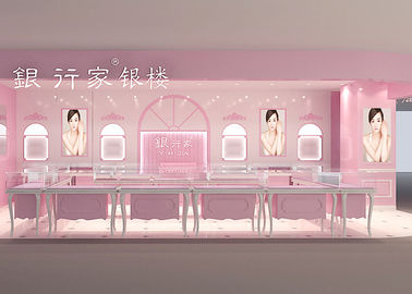Easy Install Showroom Futerały akrylowe Logo Pink Powłoka wykończeniowa Kolor