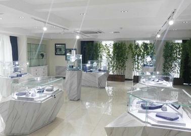 Drzewna biżuteria wystawy wystawy Kasety mody Diamant w kształcie z oświetlenie LED