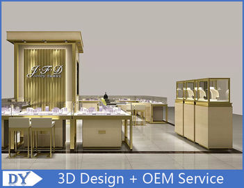 OEM Custom Luxury Glass Jewelry Showcase Counter Z Led
