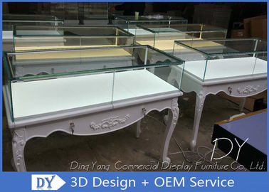 3D Design Wooden Glass Jewelry Display Showcase Z Zamkiem Rozmiar 1200X550X950MM
