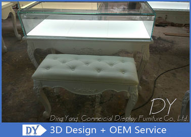 3D Design Wooden Glass Jewelry Display Showcase Z Zamkiem Rozmiar 1200X550X950MM