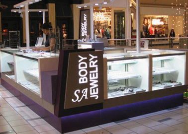 Łatwe zainstalowanie Biżuteria Kiosk atrakcyjny kolor purpurowy powłoka Materiał drewniany